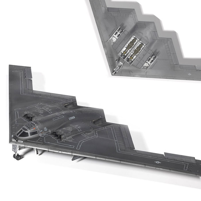 아카데미 25000 미공군 B-2A 스텔스 폭격기 1/144 12645