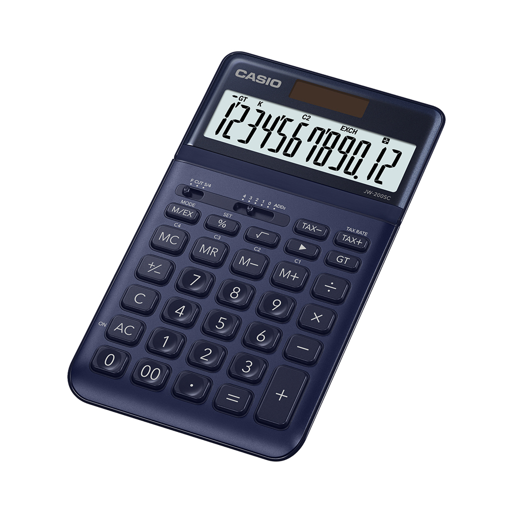 카시오 49200  계산기 JW-200SC-NY 네이비