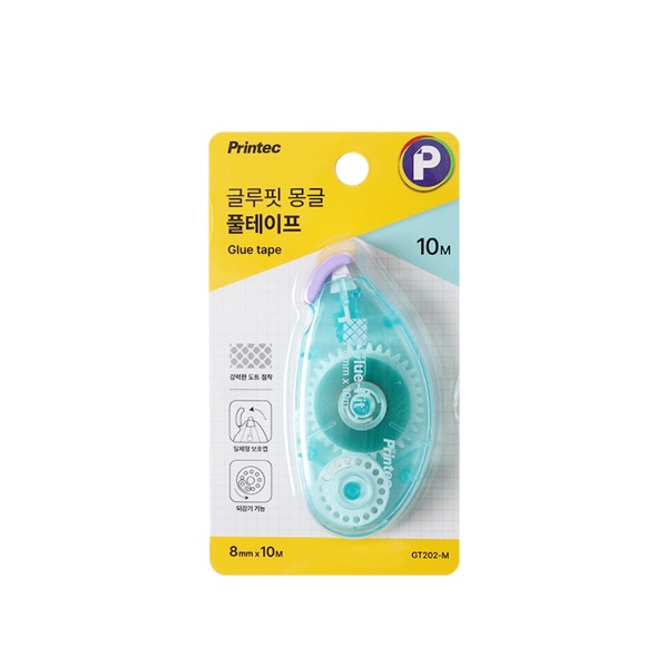 프린텍 2300 글루핏 몽글 풀테이프 민트 GT202-M